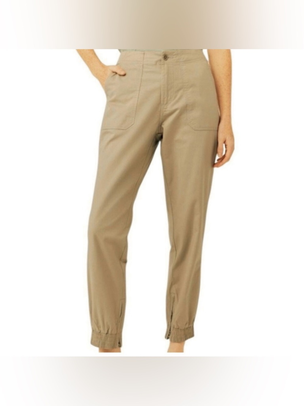 Pact Women's Khaki Track Jogger Pants